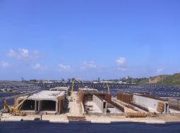 Construction work on the underwater tunnel under the Coatzacoalcos River continues to progress